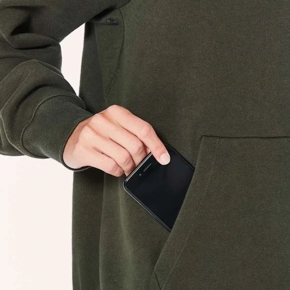 Lululemon Warm For Winter Hoodie Sweatshirt Dark Olive Green - 6 - Picture 4 of 8